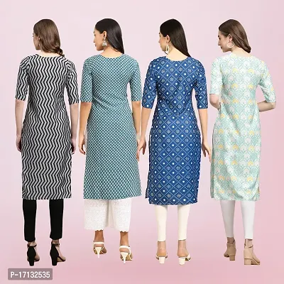 Women Stylish Crepe Printed Straight Kurta-thumb2