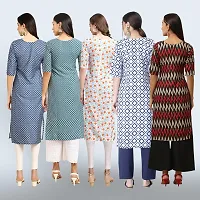 Women Stylish Crepe Printed Staright Kurta-thumb1