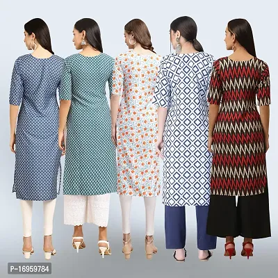 Women Stylish Crepe Printed Staright Kurta-thumb2