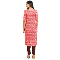 Attractive Straight Multicoloured Printed Crepe Kurta Combo For Women Pack Of 5-thumb2