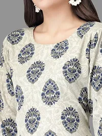 Stylish Multicoloured Crepe Printed Kurta Bottom Set For Women-thumb3