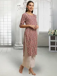 Stylish Beige Crepe Stitched Kurta For Women-thumb3