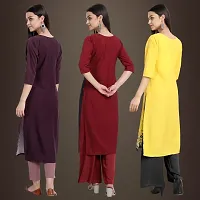 Fancy Crepe Kurtis for Women Pack Of 3-thumb1