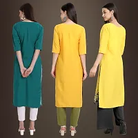 Fancy Crepe Kurtis for Women Pack Of 3-thumb1