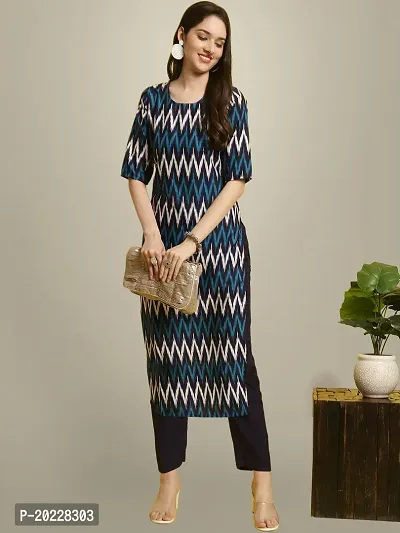 Stylish Crepe Printed Kurti For Women