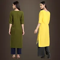 Fancy Crepe Kurtis for Women Pack Of 2-thumb1