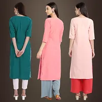 Fancy Crepe Kurtis for Women Pack Of 3-thumb1