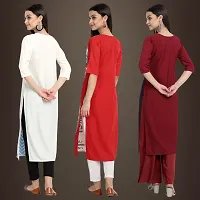 Fancy Crepe Kurtis for Women Pack Of 3-thumb1