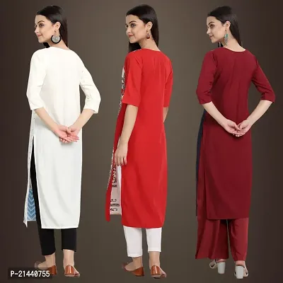 Fancy Crepe Kurtis for Women Pack Of 3-thumb2