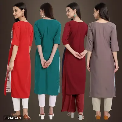 Fancy Crepe Kurtis for Women Pack Of 4-thumb2