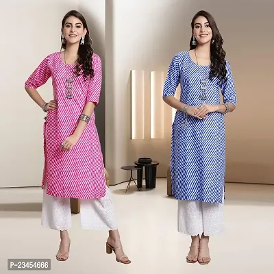 Fancy Rayon Kurtis For Women Pack Of 2