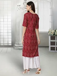 Stylish Maroon Crepe Stitched Kurta For Women-thumb3