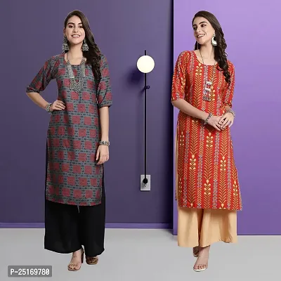 Fancy Crepe Kurtas For Women Pack Of 2