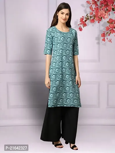 Stylish Crepe Stitched Kurta For Women-thumb2