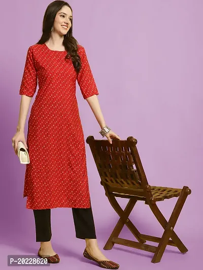 New Stylish Crepe Printed Kurta Set For Women-thumb3