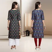 Fancy Rayon Kurtis For Women Pack Of 2-thumb1