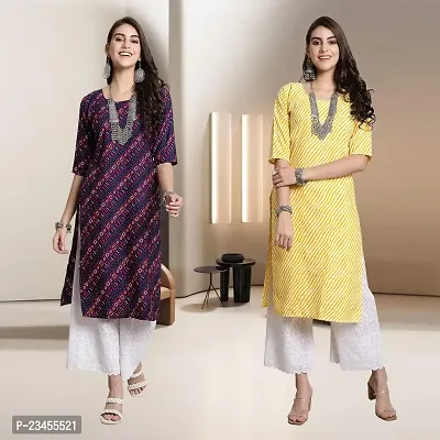 Fancy Rayon Kurtis For Women Pack Of 2