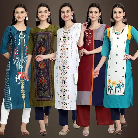 Stylish Fancy Kurtis Pack Of 5