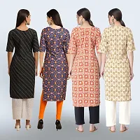 Women Stylish Crepe Straight Kurta-thumb1