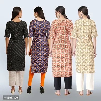 Women Stylish Crepe Straight Kurta-thumb2