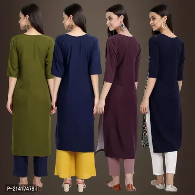 Fancy Crepe Kurtis for Women Pack Of 4-thumb2