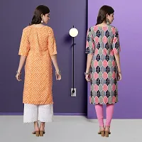 Fancy Crepe Kurtas For Women Pack Of 2-thumb1