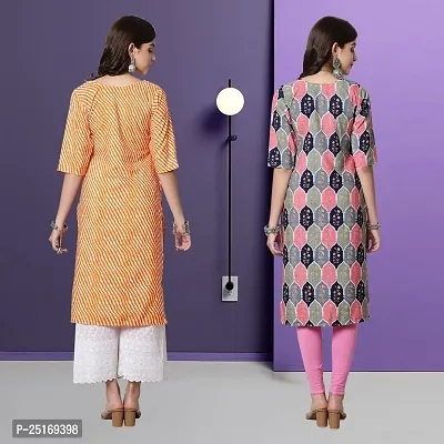 Fancy Crepe Kurtas For Women Pack Of 2-thumb2