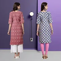 Fancy Crepe Kurtas For Women Pack Of 2-thumb1