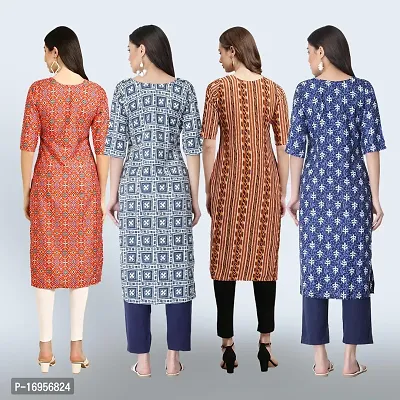 Women Stylish Crepe Straight Kurta-thumb2