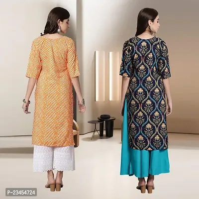 Fancy Rayon Kurtis For Women Pack Of 2-thumb2