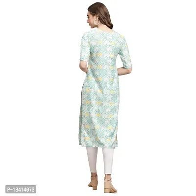 Women Crepe Digital Printed Straight Kurti Pack of 6-thumb2