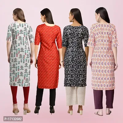 Women Stylish Crepe Printed Straight Kurta-thumb2