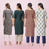 Women Stylish Crepe Printed Straight Kurta-thumb1