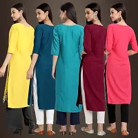 Fancy Crepe Kurtis For Women Pack Of 5-thumb1