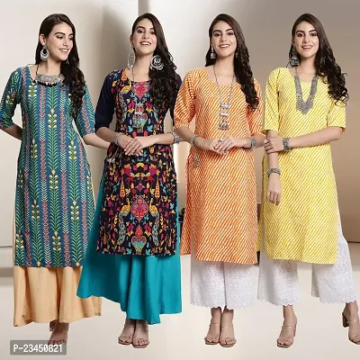 Fancy Crepe Kurtis for Women Pack Of 4