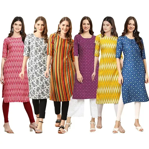 Stylish Crepe Stitched Kurta For Women Pack of