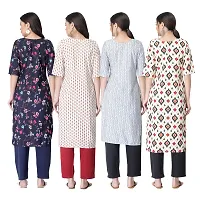 New Crepe Combo Printed Kurtis For Women Pack Of 4-thumb1