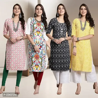 Fancy Crepe Kurtis for Women Pack Of 4