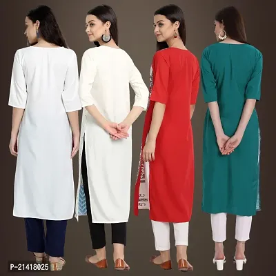 Fancy Crepe Kurtis for Women Pack Of 4-thumb2