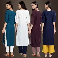 Fancy Crepe Kurtis for Women Pack Of 4-thumb1