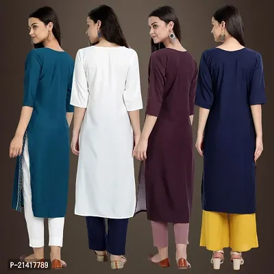 Fancy Crepe Kurtis for Women Pack Of 4-thumb2