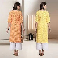 Fancy Rayon Kurtis For Women Pack Of 2-thumb1