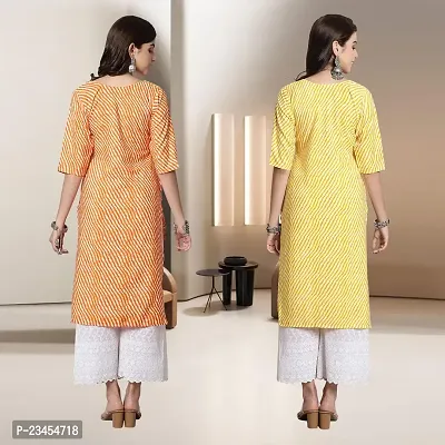 Fancy Rayon Kurtis For Women Pack Of 2-thumb2