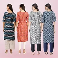 Women Stylish Crepe Printed Straight Kurta-thumb1