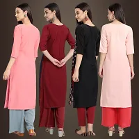 Fancy Crepe Kurtis for Women Pack Of 4-thumb1