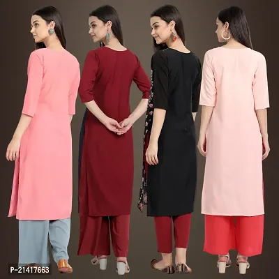 Fancy Crepe Kurtis for Women Pack Of 4-thumb2