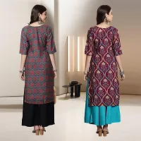 Fancy Rayon Kurtis For Women Pack Of 2-thumb1