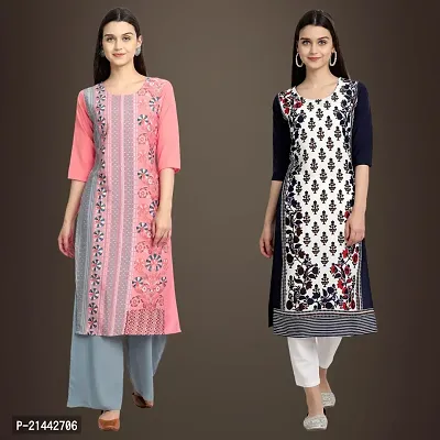 Fancy Crepe Kurtis for Women Pack Of 2