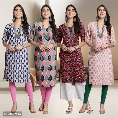 Fancy Crepe Kurtis for Women Pack Of 4