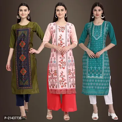 Fancy Crepe Kurtis for Women Pack Of 3